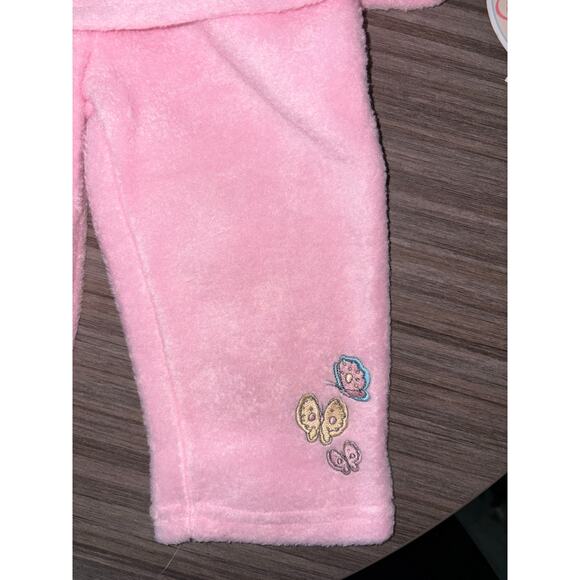 Precious Moments Pink & Cream Fleece Set – Swing & Butterfly Embroidery – 18M - Picture 3 of 4